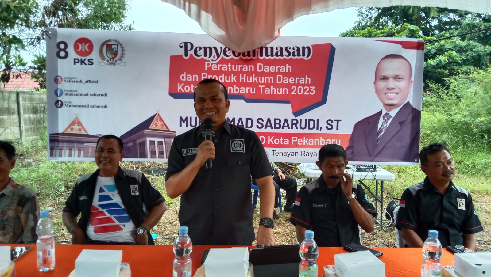 Ketua DPRD Pekanbaru M Sabarudi Laksanakan Penyebarluasan Perda di Jalan Sialang Bungkuk