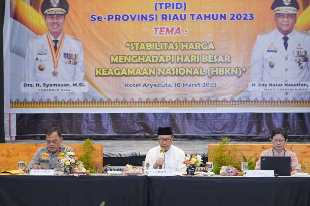 Gubernur Riau: Perlu Kerjasama Semua Pihak Dalam Pengendalian Inflasi