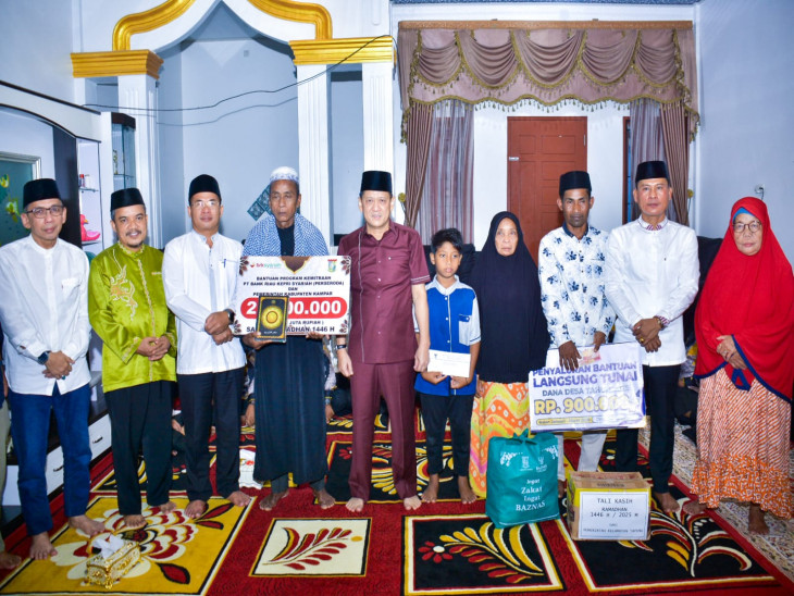 Pimpin Safari Ramadhan di Desa Sungai Agung Kecamatan Tapung, Sekda Kampar Sampaikan Program Bupati dan Wakil Bupati Kampar.
